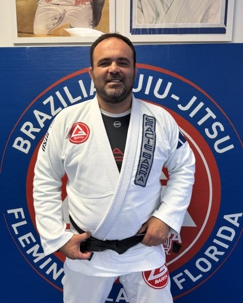 Professor Max Freitas, 5th-degree black belt, at Gracie Barra Fleming Island FL
